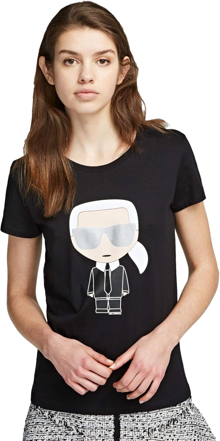 Karl Lagerfeld Woman TShirt Bianco Mod. 201W1713 L Amazon.co.uk Clothing