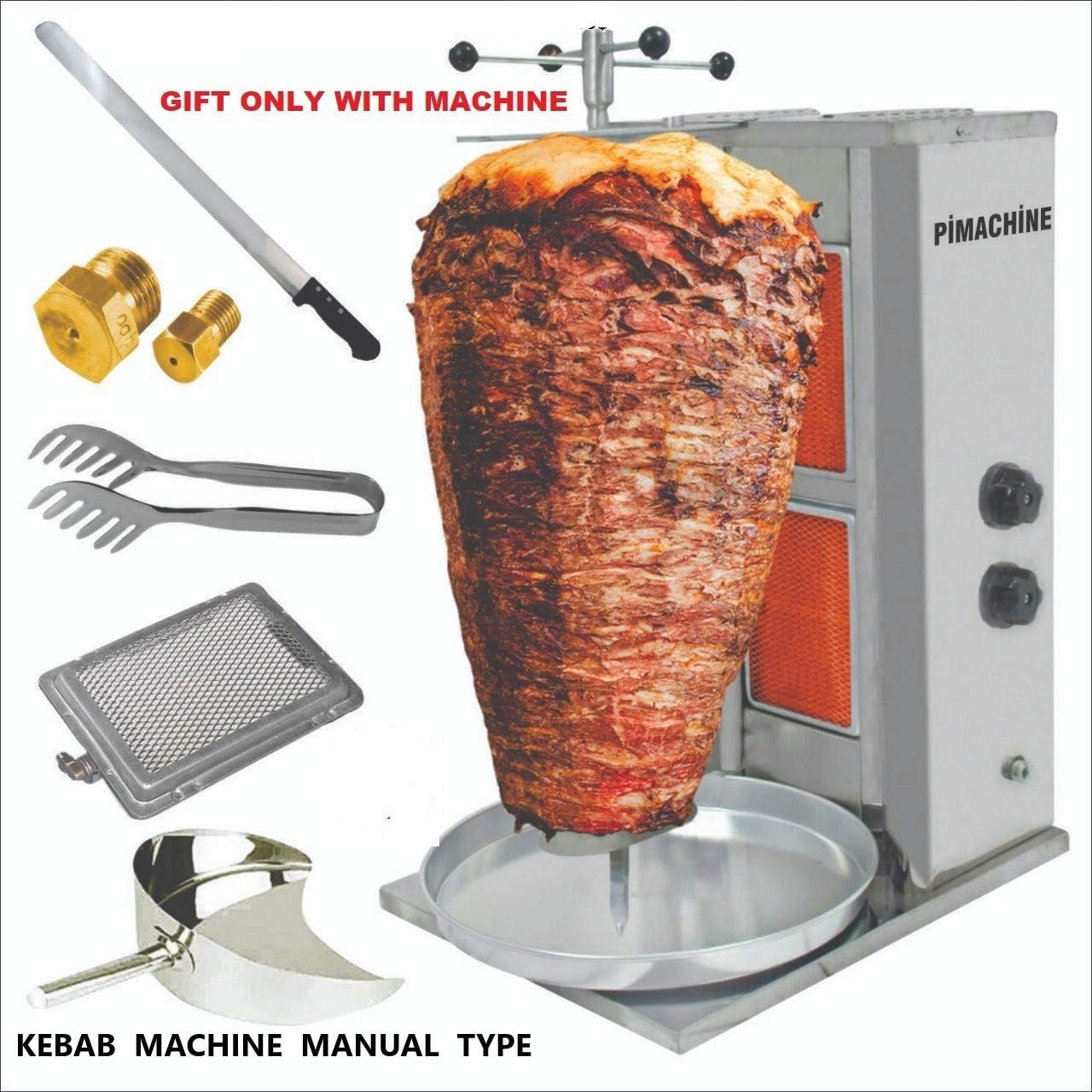 Review COMAYSTRA SHAWARMA Grill Doner Kebab Burner GYRO Tacos AL Pastor Holder ROTISSERIE Skewer