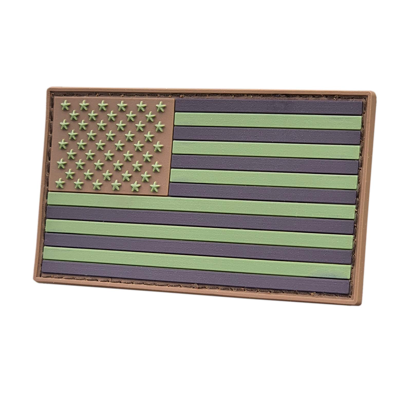 LEGEEON Multicam OCP USA America PVC Flag Tactical Morale Rubber Fastener Patch