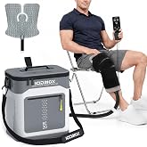 Ice Machine for Knee After Surgery, Programmable &amp; Live Temp | FSA-HSA Quiet Cold Therapy System w/ Knee &amp; Joint Compression Pad, 14QT Cryotherapy Pain Relief System for Elbow/Shoulder/Hip