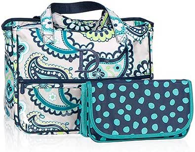 Amazon.com: Thirty One True Beauty Bag in Paisley Day - No ...