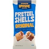 Unique Snacks Pretzels, Hollow, Original Shells, 10 Oz Bags, Pack of 3 | Homestyle Baked, Crunchy Crisp Texture, Vegan, OU Kosher, Non-GMO, No Artificial Flavor