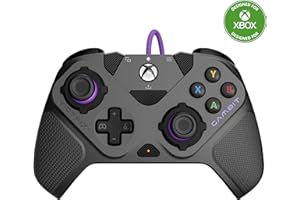 Turtle Beach Victrix Gambit Prime Wired Tournament Controller Licensed for Xbox Series X|S, Xbox One & PC - Swappable Thumbsticks, Rapid Fire Triggers, Remappable Buttons, Customizable Functions