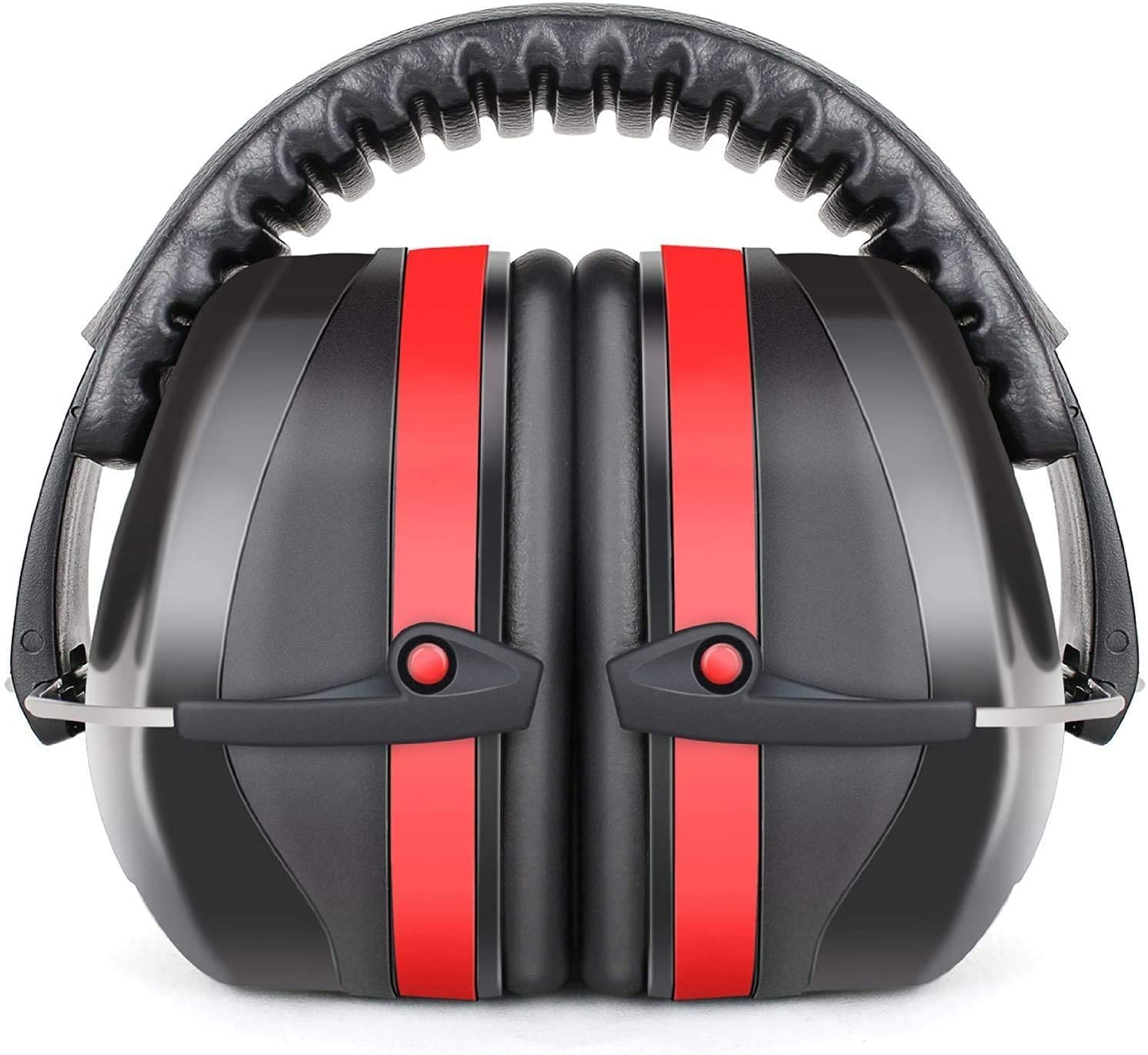 YANKUIRUI Ear Defenders Muffs Noise Reduction SNR 36dB Safety Ear Protectors Provide Hearing Protection For Shooting,Construction,Yard Work,Machinery Work Mowing (Style2(Red))