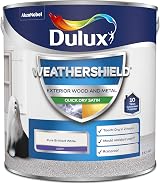 Dulux Weather Shield Quick Dry Satin Paint 2.5 L Pure Brilliant White view 2