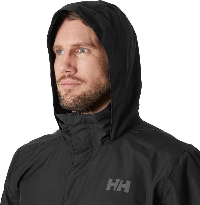 Herren Standard Dubliner Wasserdicht Winddicht Atmungsaktiv Regenmantel Jacke, 990 Schwarz, Medium
