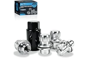 SVIPXOXO Wheel Locks Lug Nuts M12 x 1.50 Fit for Toyota Camry Tacoma 4Runner Avalon Tundra Sequoia Corolla Lexus GS350 GX460 IS350 IS300 IS350 IS250 RX350 LS460 and More Hex Key Replace 73631T