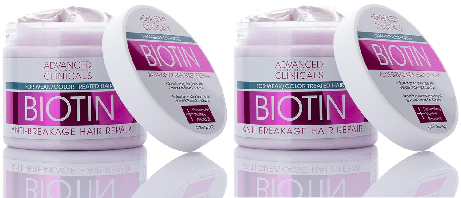 Advanced Clinicals Biotin AntiBreakage Hair Repair Mask