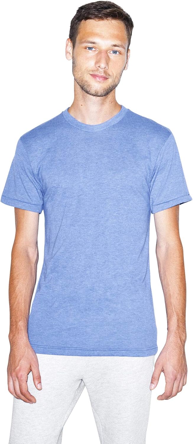 American Apparel Tri-Blend Crewneck Short Sleeve Track T-Shirt, 2-Pack: Clothing