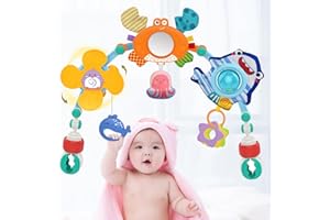 HONGID Baby Stroller Arch Toy,Car Seat toys for infants 0-6-12 months,Sensory Toys Birthday Gift for 1 2 3 Toddler Boy Girl, Stocking Stuffers for 0 3 6 9 12 18 24 Months,Christmas Toys Gifts for Babies