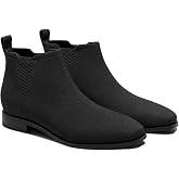 VIVAIA Ryan Slip-On Chelsea Boots for Women, Square Toe Ankle Boots, Water Repellent Comfortable Low Heel Booties for Daily Outfit