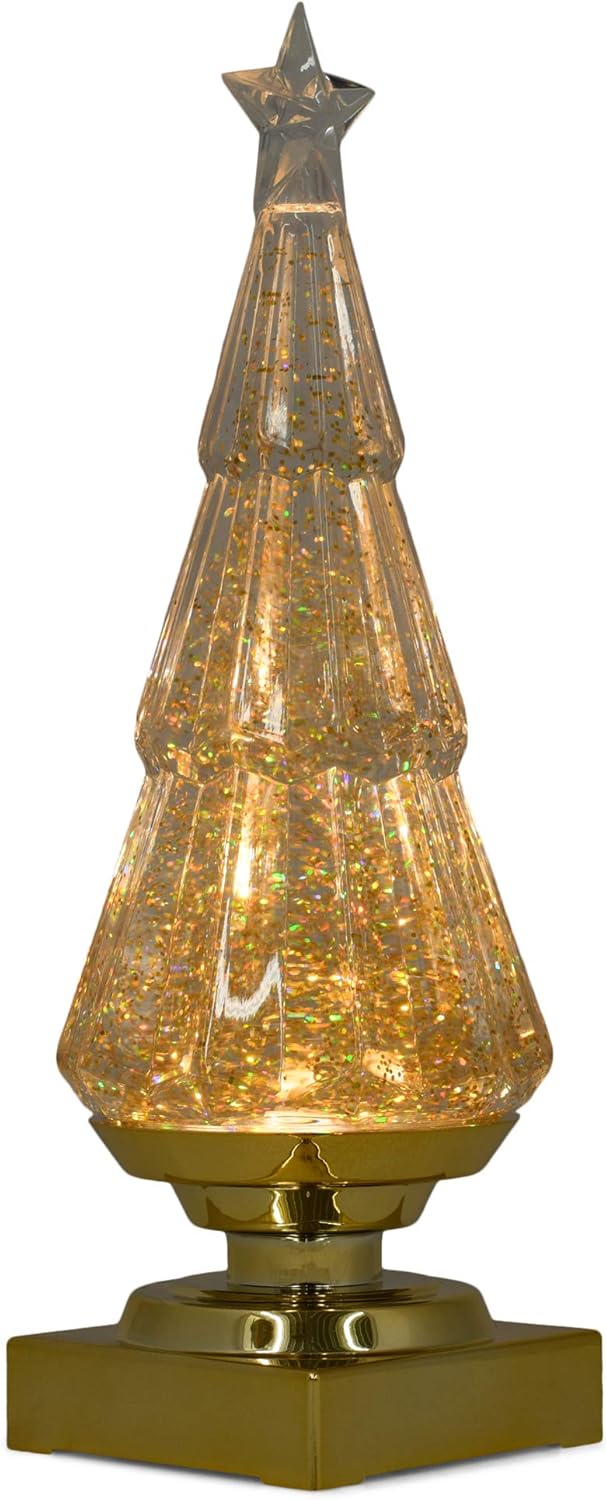 Snow Globes - LIGHTED GLITTER TREE