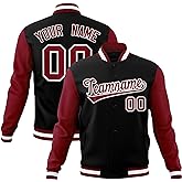 KXK Custom Men/Women/Youth Varsity Baseball Jacket Blend Letterman Jackets Stitched Personalized Name Number Logo Big Size