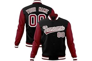 KXK Custom Men/Women/Youth Varsity Baseball Jacket Blend Letterman Jackets Stitched Personalized Name Number Logo Big Size