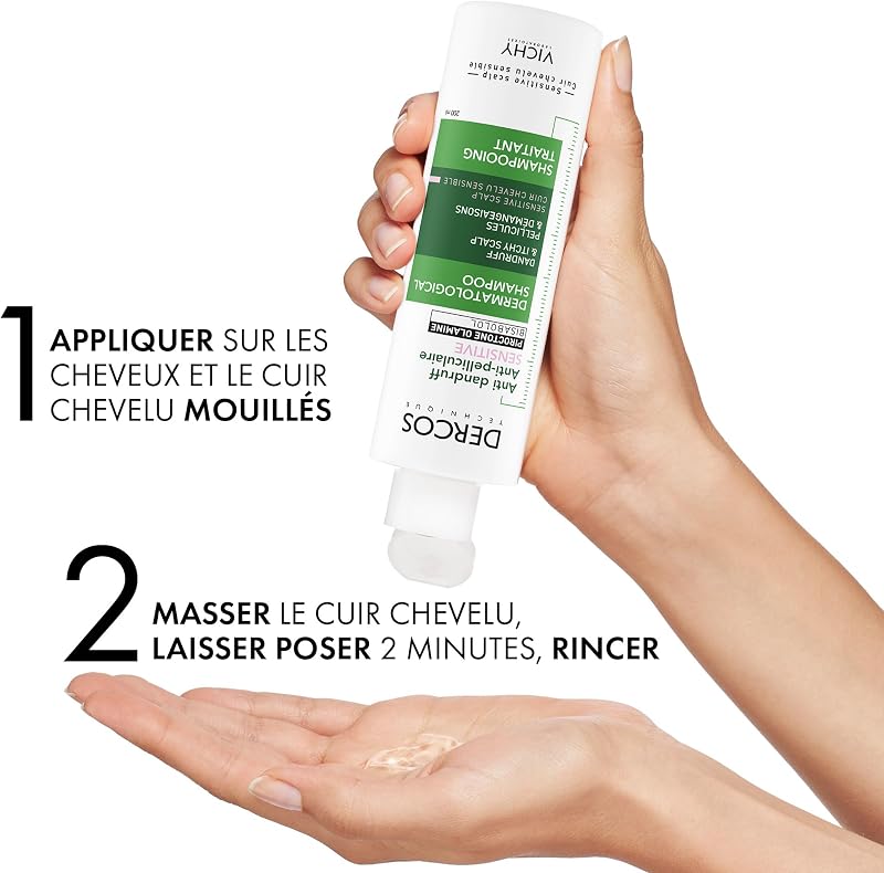 Dercos Shampooing Antipelliculaire Cuir Chevelu Sensible Sans Sulfate