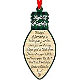 FaCraft Friends Christmas Ornaments 2025 - Light of Friendship Best Friend Ornaments Gifts for Women Friends Female Sister Bestie Christmas Tree Decorations Birthday Xmas Gifts Special Bond Keepsake