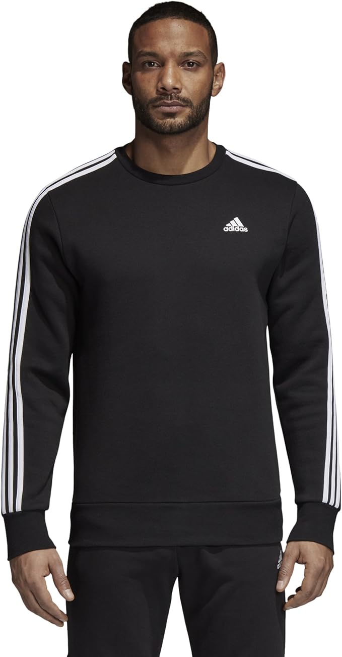 three stripe crew neck sweat by adidas