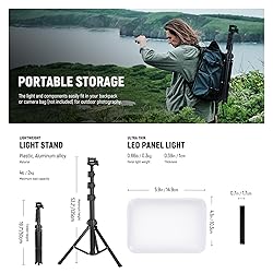NEEWER BASICS LED Video Light Panel Lighting Kit, 3
