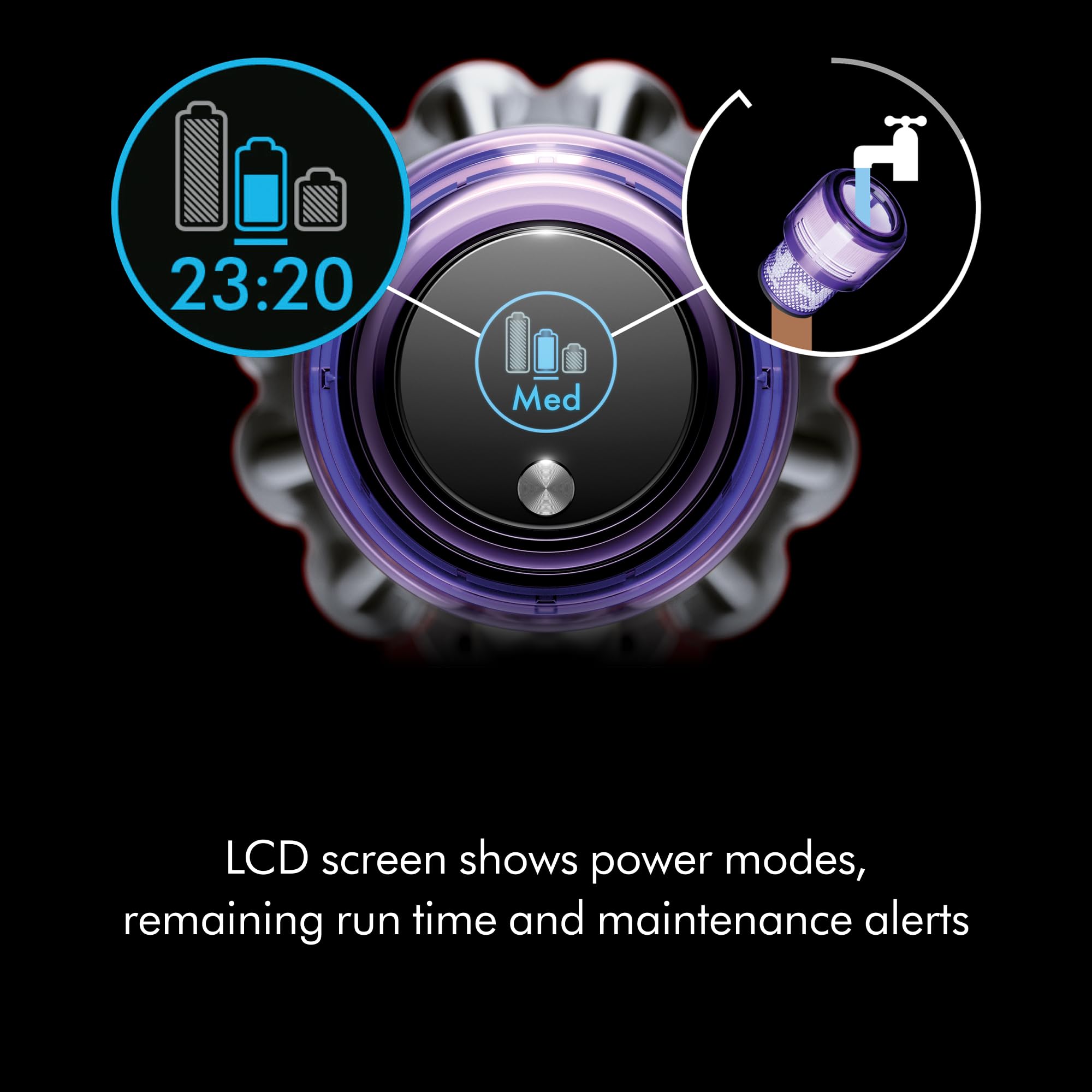 Dyson V11 Advanced cordless stick vacuum cleaner (Nickel/Purple)