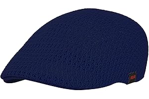 WITHMOONS Men Breathable Mesh Summer Hat Newsboy Beret Ivy Cap Cabbie AM31168