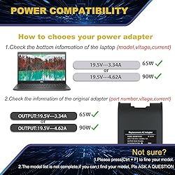 90w Laptop Charger for Dell Latitude E6430 E6440