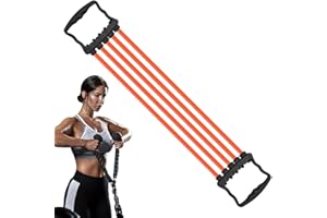 Chest Expander for Woman - 5 Removable Pull Ropes Chest Workout Equipment for Men | Arm Muscle Stretcher Chest Exercise Tool