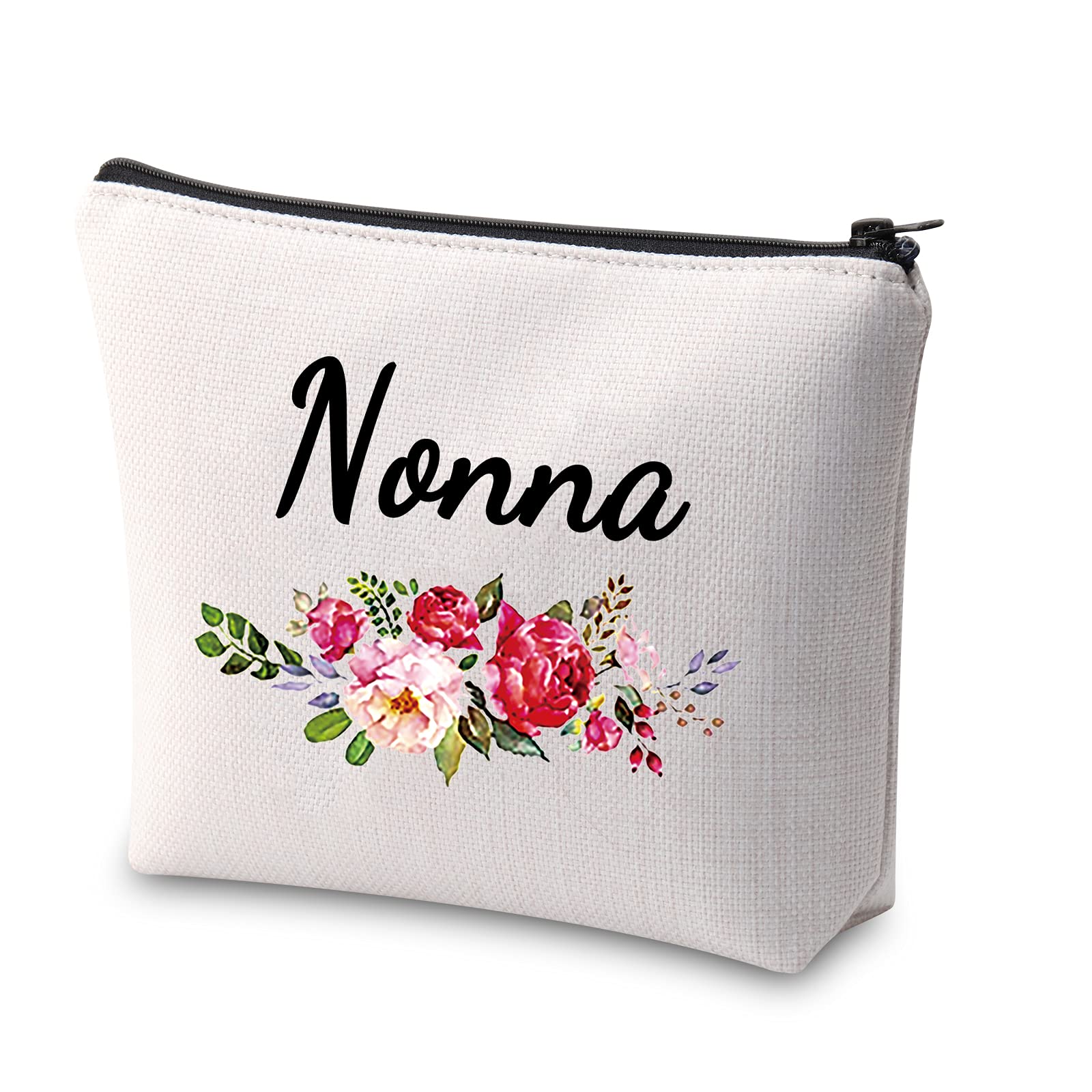Nonna Makeup Bag Grandma Gift Grandmother Cosmetic Bag Best Nonna Ever Mema Nana Nonnie Gifts