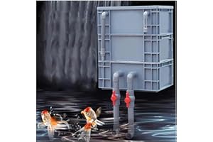 Large Filter Kit for Aquarium for Ponds Fish Tank 3 Tiers External Water Cycle Filter Box No Include Pump & Filter Media Easy