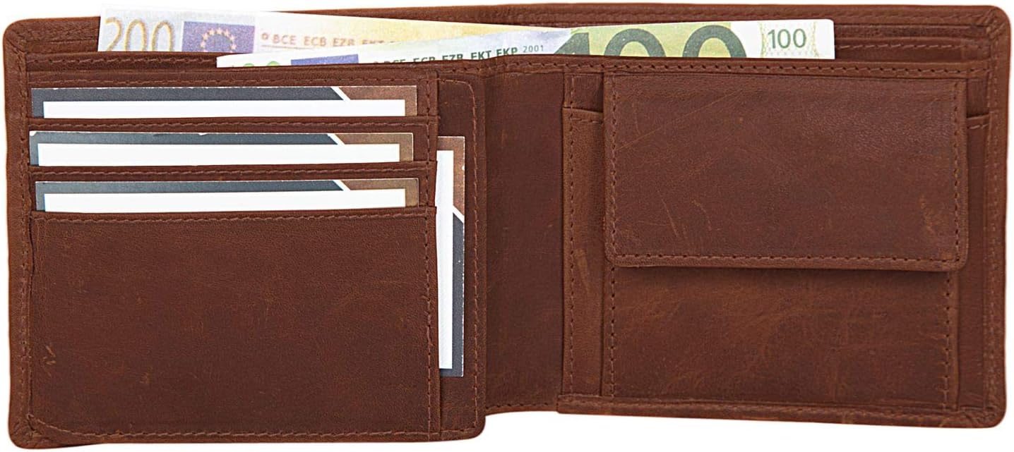 STILORD 'Lewis' Classic Leather Wallet for Men RFID Blocker Large Purse with Credit Card Holder and Coin Pocket Vintage Design - Image 5