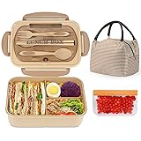 NatraProw Bento Box Adult Lunch Box with Bag, Lunch
