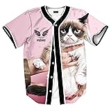 PIZOFF Unisex Arc Bottom 3D Print ?Krakitten Cat