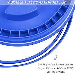 Aodaer 4 Pieces Seal Lid 5 Gallon Bucket Twist Lid