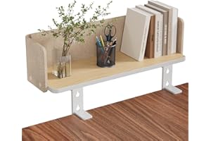 JYLH JOYSEEKER 3 in 1 Clamp-on 22"×7.5" Desk Extender, Heavy-Duty Side/Top Desk Organizer Shelf, Adjustable Desktop Storage for Office Accessories, Monitor and Laptop Riser, Baffle Included