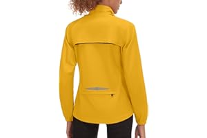 Little Donkey Andy Women's Lightweight Waterproof Cycling Jacket with Removable Sleeves for Biking Running Golf