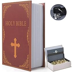 Book Safe Box with Combination Lock, Diversion Safe