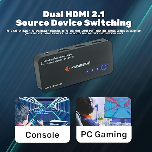 8K HDMI Switch in out 48Gbps 8K 60Hz 4K 120Hz HDMI