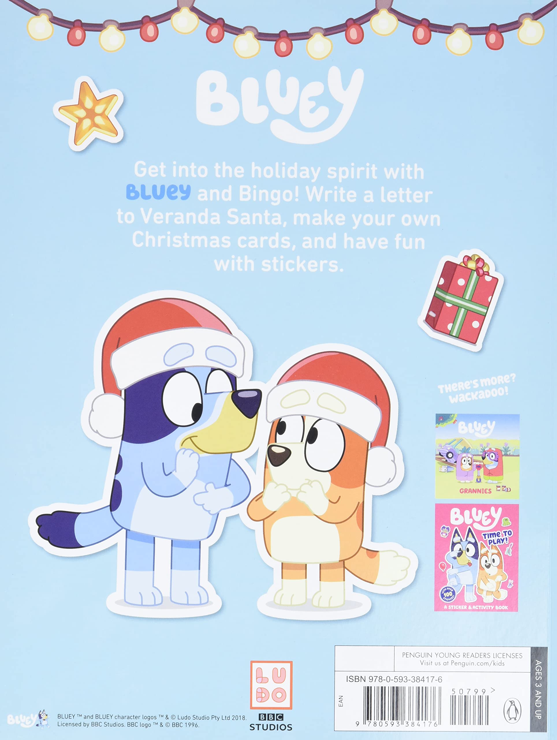 Bluey: Hooray, It's Christmas!: A Sticker & Activity Book