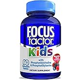 Focus Factor Kids Complete Daily Chewable Vitamins: Multivitamin & Neuro Nutrient (Brain Function) w/Vitamin B12, C, D3-60 Count