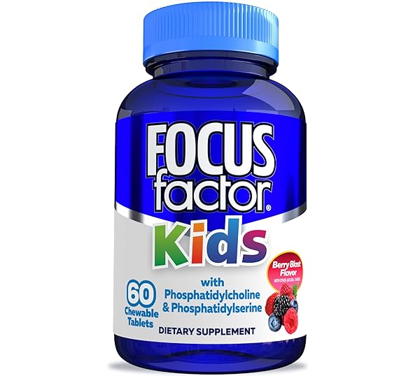 FOCUS FACTOR KIDS COMPLETE DAILY CHEWABLE VITAMINS: MULTIVITAMIN & NEURO NUTRIENT (BRAIN FUNCTION) W/VITAMIN B12, C, D3-60 COUNT