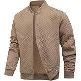 Wizoat Mens Varsity Jacket Lightweight Jacket Causal Waffle Letterman Bomber Jackets