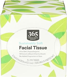 365 By Whole Foods Market, Sustainably Soft Facial Tissues, 75 Count