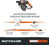 WORX Nitro HydroShot WG633E.9 20V Cordless Portable Pressure Washer Brushless view 8