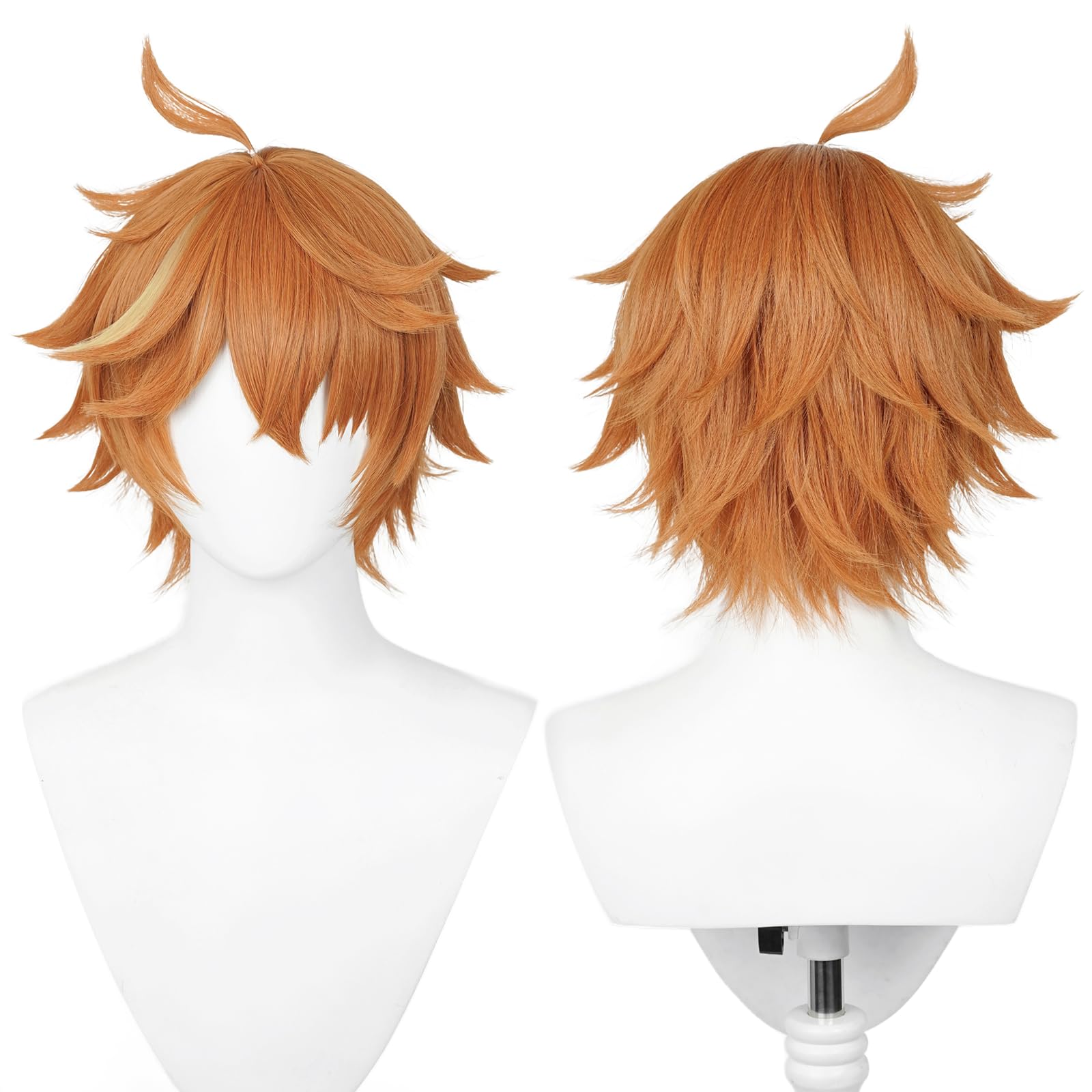 Anime Cosplay Wig, Genshin Impact Wig, with two Wig Caps, for Halloween, Party & etc. (Tartaglia Cosplay) — image 1