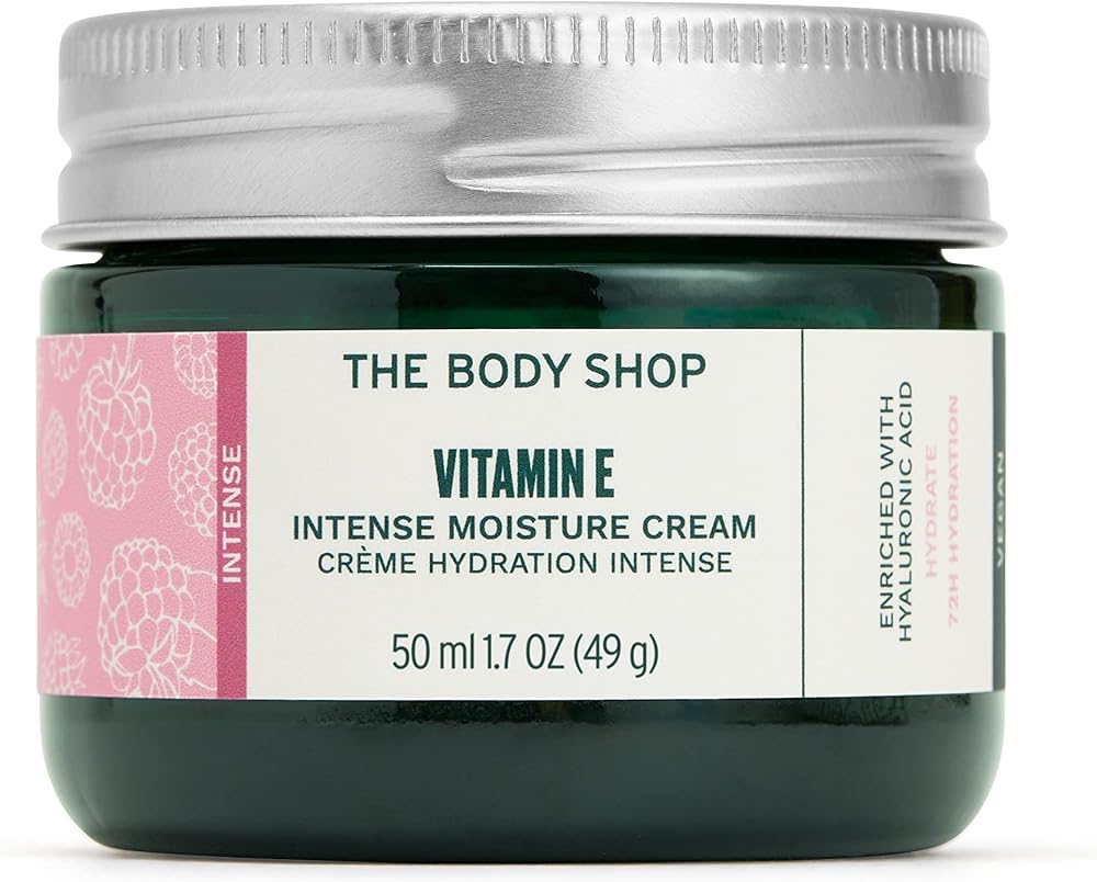 The Body Shop Vitamin E Intense Moisture Cream 50ml Hydrating Face Skincare