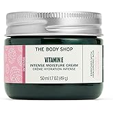 The Body Shop Vitamin E Intense Moisture Cream | 72hr Face Moisturizer with Hyaluronic Acid | Whipped Face Cream for Softer Smoother Skin, Vegan, 50 ml / 1.7 oz