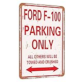 TCHPAX 12X8 - For100 Parking only vintage look