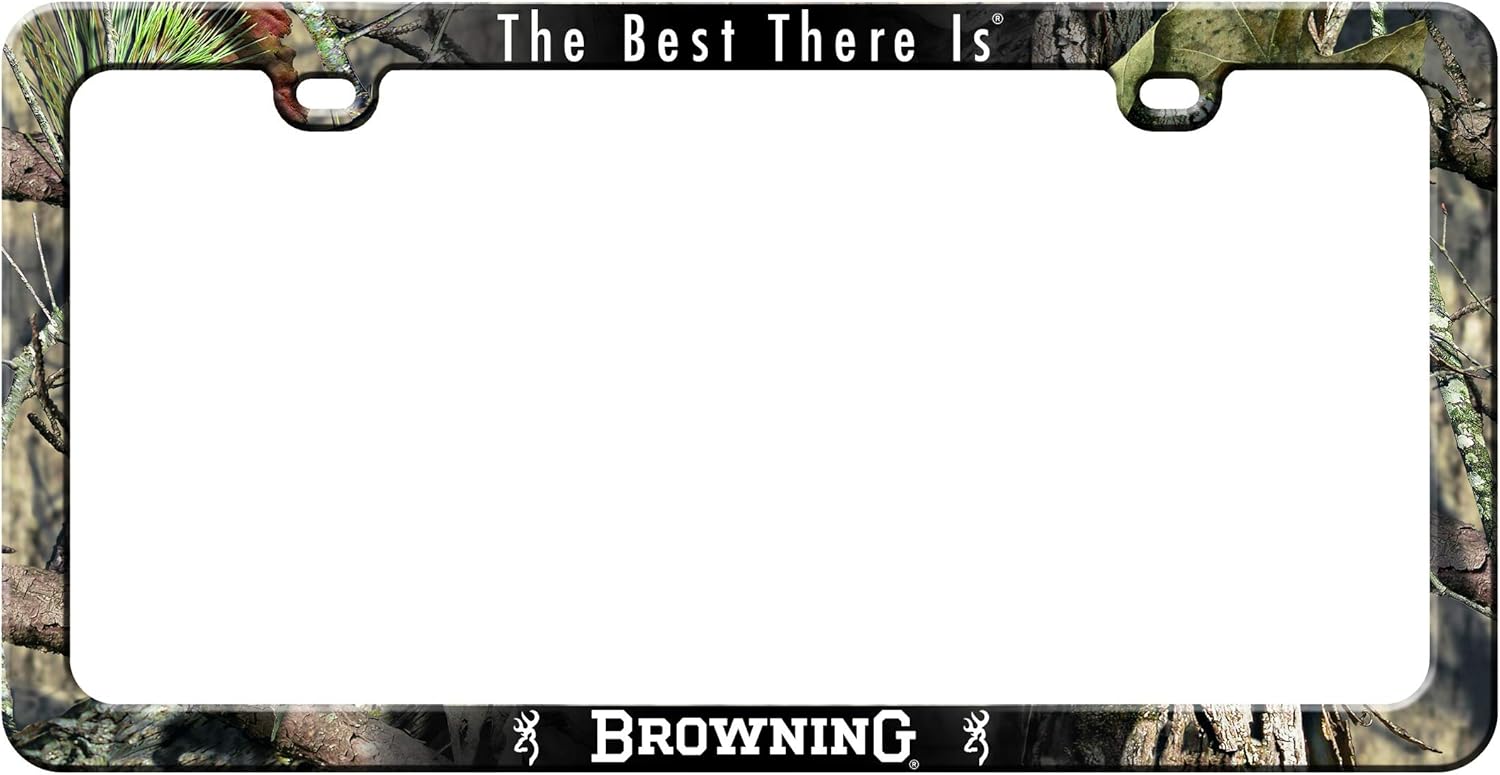 Browning License Plate Frame, Mossy Oak BreakUp Country