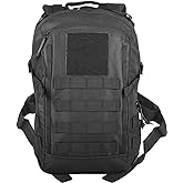 Miramrax 12L Small Backpack Day Pack - Mini Tactical Backpacks Military Daypack Molle Bag Rucksack Bug Out Bag for Hiking (Black)