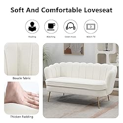 Anwick 59" Small Modern Chenille Loveseat