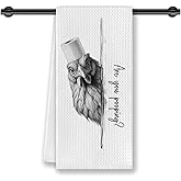 CosxHabitat are You Pooping Chicken Bathroom Hand Towels,Chicken Lover Gifts for Women Mon,Funny Farm Animal Rooster Hand Towels for Bathroom Decor,16x24 Inches